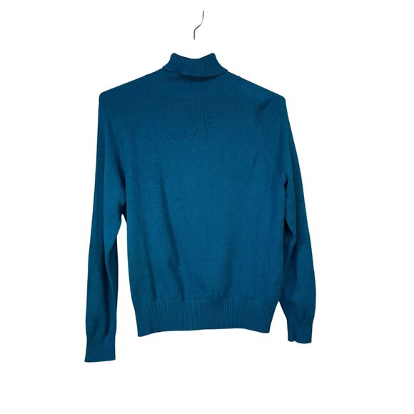 Covington Womens Size XL Teal Turtleneck Sweater - Picture 1 of 6